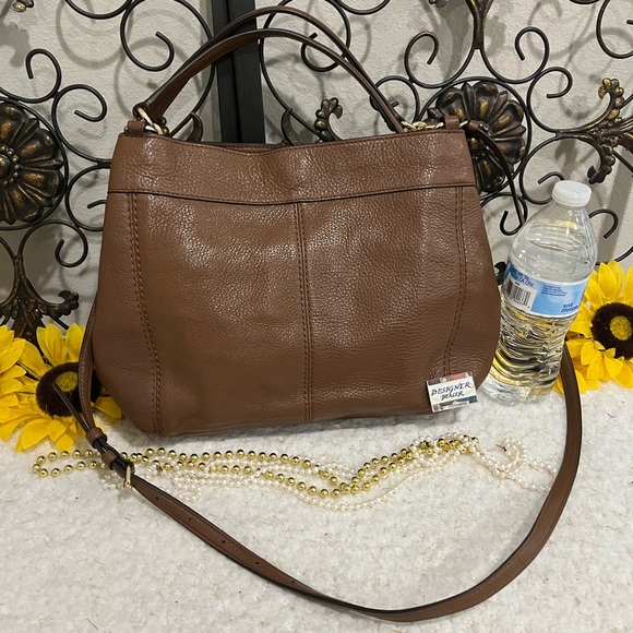 Authentic COACH Small Lexy Pebbled Leather Shoulder Bag EUC! # 23537 Saddle - Picture 5 of 12